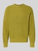 JAKE*S STUDIO MEN Gebreide pullover met ronde hals Groen gemêleerd