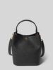 Lauren Ralph Lauren Handtasche aus Rindsleder mit Label-Applikation Modell 'REESE' Black