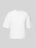 s.Oliver RED LABEL Relaxed Fit T-Shirt aus Scuba Weiss