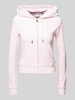 Juicy Couture Sweatjacke mit Kapuze Modell 'MADISON' Rosa