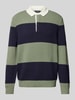 OLYMP Level Five Strickpullover mit Polokragen Modell 'Rugby' Lind