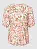 Fransa Blouse met all-over bloemenmotief, model 'Merla' Oranje