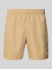 Nike Badehose mit Label-Print Sand