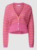 Only Cardigan mit V-Ausschnitt Modell 'LASA' Pink