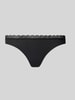Jake*s Casual String van modalmix met kant Zwart