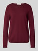 Marc O'Polo Pullover mit Schurwolle Bordeaux