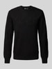 G-Star Raw Strickpullover aus Viskose mit Strukturmuster Black