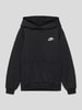 Nike Hoodie mit Label-Stitching Schwarz