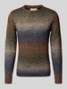 Blend Gebreide pullover met ronde hals, model 'DANNIE' Olijfgroen