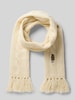 Polo Ralph Lauren Wollschal mit Fransen Offwhite