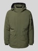 s.Oliver RED LABEL Regular Fit Parka mit abnehmbarer Kapuze und wasserabweisender Funktion Oliv