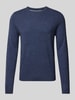 MCNEAL Gebreide pullover met ronde hals Donkerblauw gemêleerd