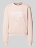 Guess Sweatshirt mit Label-Stitching Modell 'PYTHON' Rosa