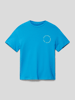 Jack & Jones T-shirt met labelprint, model 'SUNSET' Koningsblauw