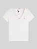 Tommy Jeans T-shirt met klein logodetail Wit