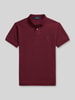 Polo Ralph Lauren Slim Fit Poloshirt aus reiner Baumwolle Bordeaux