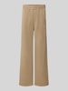 PEGADOR Loose fit sweatpants van katoenmix met labeldetail Camel
