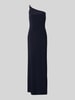 Lauren Ralph Lauren Abendkleid im One-Shoulder-Look Modell 'BELINA' Marine