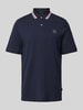 bugatti Poloshirt met contrastgarnering Marineblauw