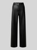 MAC Kunstlederhose mit seitlichen Eingrifftaschen Black