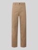 Tom Tailor Denim Chinosy o kroju relaxed fit z mieszanki bawełny Beżowy