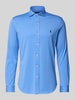 Polo Ralph Lauren Regular fit vrijetijdsoverhemd met logostitching, model 'Estate' Blauw