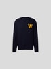 WOOD WOOD Sweatshirt mit Logo-Motiv Dunkelblau