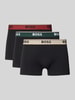 BOSS Slim fit boxershort van katoenmix in een set van 3 stuks Zwart