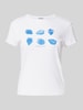Jake*s Casual T-Shirt mit Motiv-Print Weiss