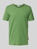 JOOP! Jeans T-Shirt mit geripptem Rundhalsausschnitt Modell 'Cesare' Grass