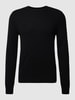 MCNEAL Pullover in Ripp-Optik Modell 'FILO' Schwarz