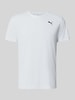 PUMA Performance t-shirt sport w kroju regular fit z nadrukiem z logo model 'TAD Essential' Biały