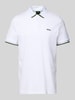 BOSS Green Regular Fit Poloshirt mit Label-Print Modell 'Paddy Lux Heritage' Weiss