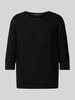 Lanius Gebreide pullover met 3/4-mouwen Zwart