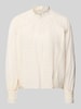 Jake*s Casual blouse met lange mouwen met details van kant Ecru