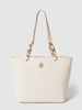 Tommy Hilfiger Tote bag met korte hengsels, model 'CHIC' Ecru