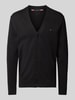 Tommy Hilfiger Strickjacke mit Label-Stitching Black