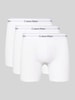 Calvin Klein Underwear Trunks mit elastischem Label-Bund im 3er-Pack Weiss