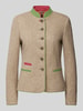 WHITE LABEL Getailleerde blazer met opstaande kraag Zand