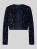 Mango Bolero mit Pailletten und Schnürung Modell 'XTURNER' Marine