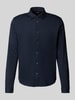 Marc O'Polo Regular Fit Freizeithemd aus reiner Baumwolle Marine