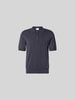 Closed Poloshirt mit kurzem Reißverschluss Bleu