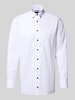 OLYMP Modern Fit Businesshemd mit Button-Down-Kragen Weiss