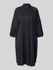 Marc Cain Knielanges Hemdblusenkleid mit 3/4-Arm Marine