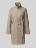 VERO MODA Regular Fit Mantel mit Taillengürtel Sand