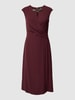 Lauren Ralph Lauren Midi-jurk in wikkellook, model 'KAYTLIN' Bordeauxrood