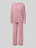 HUGO Relaxed fit pyjama van katoenmix in een set, model 'NITE_LONG' Oudroze