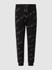 CARLO COLUCCI Sweathose mit Logo-Muster  Schwarz