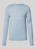 HUGO Strickpullover mit Rundhalsausschnitt Modell 'Cody' Hellblau