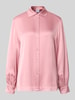 Emily Van den Bergh Regular Fit Bluse aus Viskose mit Knopfleiste Rosa